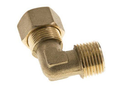 R 1/2'' Male x 14mm Brass 90 deg Elbow Compression Fitting 89 Bar DIN EN 1254-2