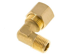 R 1/4'' Male x 10mm Brass 90 deg Elbow Compression Fitting 95 Bar DIN EN 1254-2