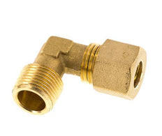 R 3/8'' Male x 10mm Brass 90 deg Elbow Compression Fitting 95 Bar DIN EN 1254-2