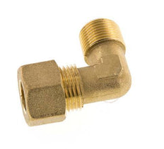 R 3/8'' Male x 12mm Brass 90 deg Elbow Compression Fitting 75 Bar DIN EN 1254-2