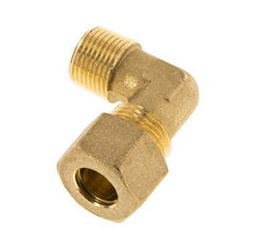 R 3/8'' Male x 12mm Brass 90 deg Elbow Compression Fitting 75 Bar DIN EN 1254-2