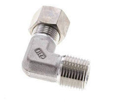 1/2'' NPT Male x 12L Stainless steel 90 deg Elbow Compression Fitting 315 Bar DIN 2353