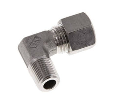 R 1/4'' Male x 10L Stainless steel 90 deg Elbow Compression Fitting 315 Bar DIN 2353