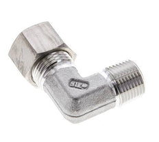 3/8'' NPT Male x 12L Stainless steel 90 deg Elbow Compression Fitting 315 Bar DIN 2353