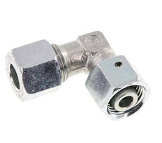 M16x1.5 x 10L Zinc plated Steel Adjustable 90 deg Elbow Fitting with Sealing cone and O-ring 315 Bar DIN 2353