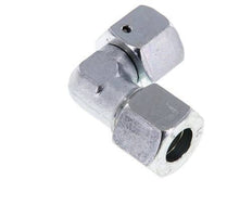 M22x1.5 x 14S Zinc plated Steel Adjustable 90 deg Elbow Fitting with Sealing cone and O-ring 630 Bar DIN 2353