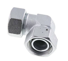 M52x2 x 38S Zinc plated Steel Adjustable 90 deg Elbow Fitting with Sealing cone and O-ring 315 Bar DIN 2353