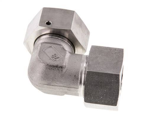 M36x2 x 25S Stainless steel Adjustable 90 deg Elbow Fitting with Sealing cone and O-ring 400 Bar DIN 2353