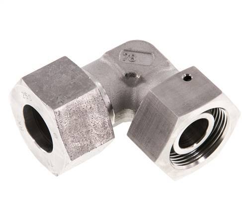 M36x2 x 25S Stainless steel Adjustable 90 deg Elbow Fitting with Sealing cone and O-ring 400 Bar DIN 2353