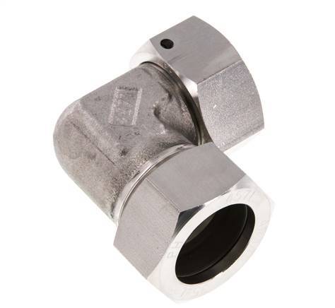 M45x2 x 35L Stainless steel Adjustable 90 deg Elbow Fitting with Sealing cone and O-ring 160 Bar DIN 2353