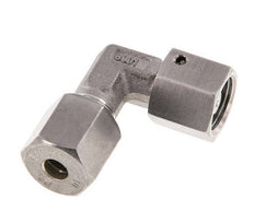 M14x1.5 x 6S Stainless steel Adjustable 90 deg Elbow Compression Fitting with Sealing cone and O-ring 630 Bar DIN 2353