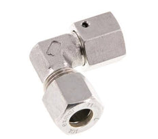 M16x1.5 x 10L Stainless steel Adjustable 90 deg Elbow Compression Fitting with Sealing cone and O-ring 315 Bar DIN 2353