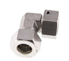 M26x1.5 x 18L Stainless steel Adjustable 90 deg Elbow Compression Fitting with Sealing cone and O-ring 315 Bar DIN 2353