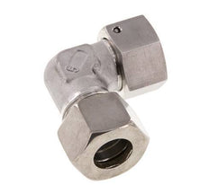 M30x2 x 20S Stainless steel Adjustable 90 deg Elbow Compression Fitting with Sealing cone and O-ring 400 Bar DIN 2353