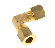 8mm Brass 90 deg Elbow Compression Fitting 135 Bar DIN EN 1254-2