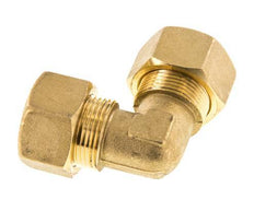 18mm Brass 90 deg Elbow Compression Fitting 67 Bar DIN EN 1254-2