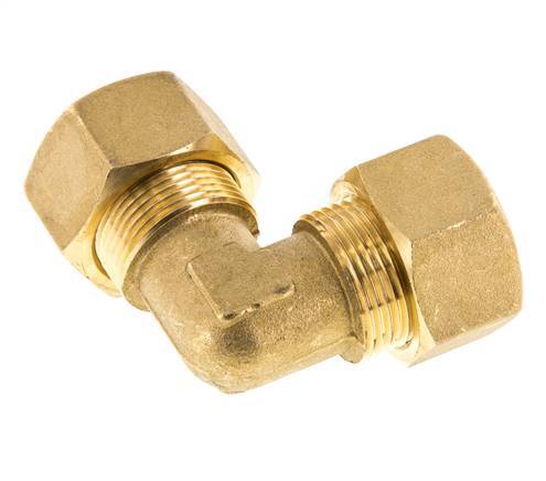 18mm Brass 90 deg Elbow Compression Fitting 67 Bar DIN EN 1254-2