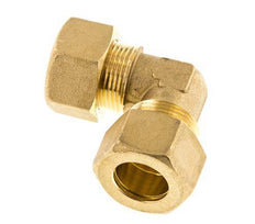 18mm Brass 90 deg Elbow Compression Fitting 67 Bar DIN EN 1254-2