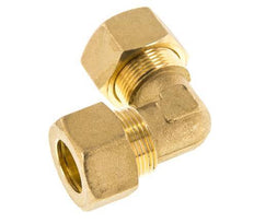 18mm Brass 90 deg Elbow Compression Fitting 67 Bar DIN EN 1254-2