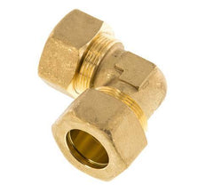 22mm Brass 90 deg Elbow Compression Fitting 54 Bar DIN EN 1254-2