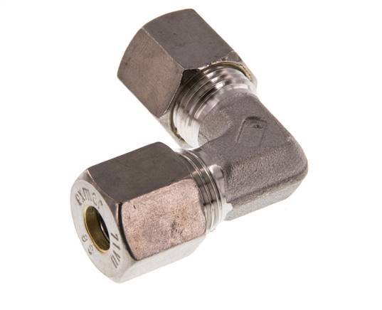 8S Stainless steel 90 deg Elbow Compression Fitting 630 Bar DIN 2353