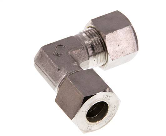 12S Stainless steel 90 deg Elbow Compression Fitting 630 Bar DIN 2353