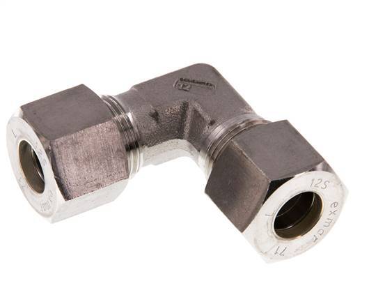 12S Stainless steel 90 deg Elbow Compression Fitting 630 Bar DIN 2353