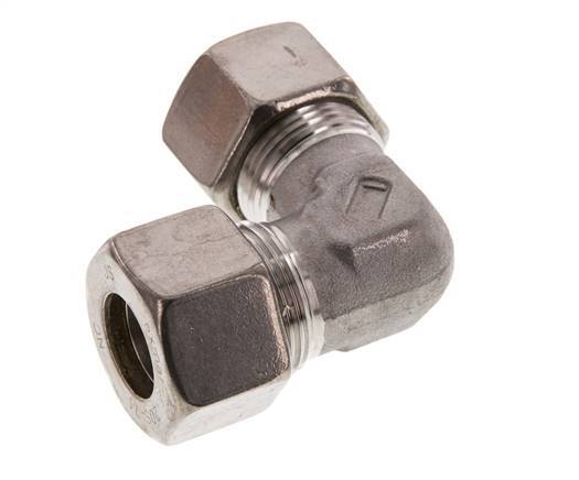 20S Stainless steel 90 deg Elbow Compression Fitting 400 Bar DIN 2353