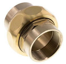 Rp 1 1/2'' Brass Double Nipple 3-pieces with Conically sealing 16 Bar