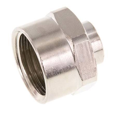 G 1/2'' x G 1/8'' Nickel plated Brass Socket 16 Bar