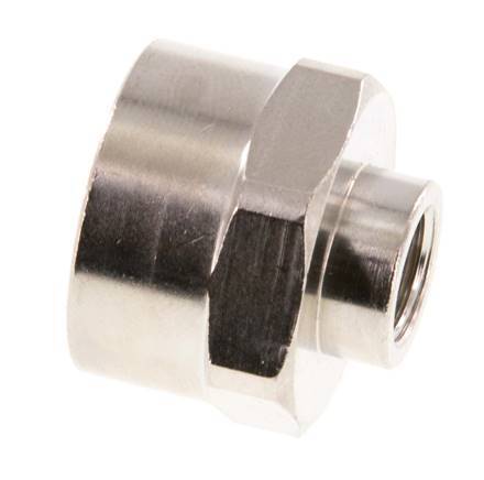 G 1/2'' x G 1/8'' Nickel plated Brass Socket 16 Bar