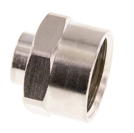 G 1/2'' x G 1/8'' Nickel plated Brass Socket 16 Bar