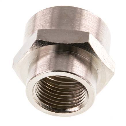 G 1/2'' x G 3/8'' Nickel plated Brass Socket 16 Bar [2 Pieces]