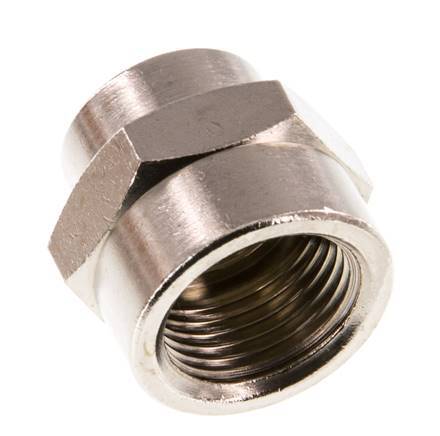 G 3/8'' x G 1/4'' Nickel plated Brass Socket 16 Bar [2 Pieces]