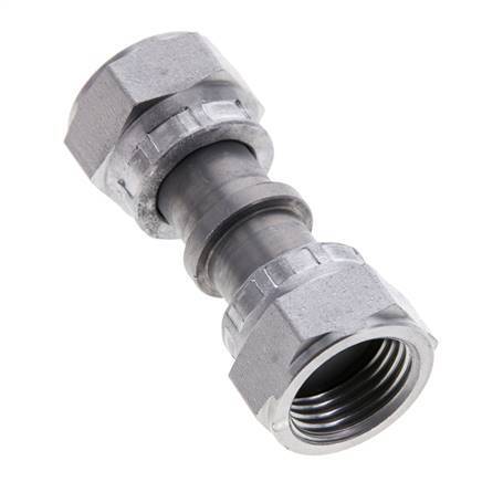 UN 11/16''-16 Zinc plated Steel Socket ORFS with Union nut 630 Bar - Hydraulic
