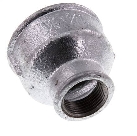 Rp 1 1/2'' x Rp 3/4'' Zinc plated Cast iron Round Socket 25 Bar
