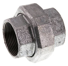 Rp 1 1/2'' Zinc plated Cast iron Double Nipple 3-pieces with Conically sealing 25 Bar