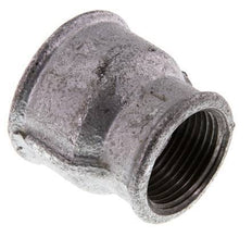 Rp 1 1/4'' x Rp 1'' Zinc plated Cast iron Round Socket 25 Bar [2 Pieces]