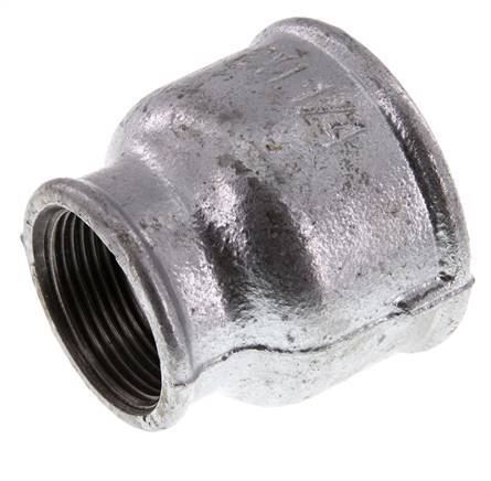 Rp 2'' x Rp 1 1/4'' Zinc plated Cast iron Round Socket 25 Bar