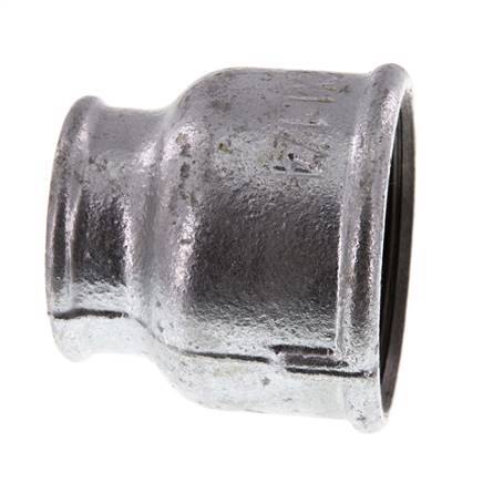 Rp 2'' x Rp 1 1/4'' Zinc plated Cast iron Round Socket 25 Bar
