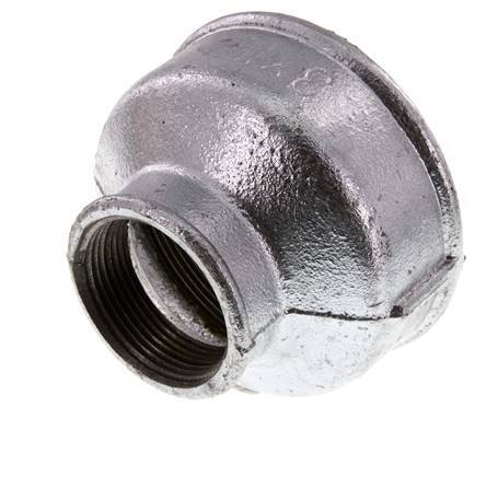 Rp 3'' x Rp 1 1/2'' Zinc plated Cast iron Round Socket 25 Bar