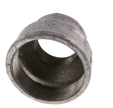 Rp 3'' x Rp 2'' Zinc plated Cast iron Round Socket 25 Bar