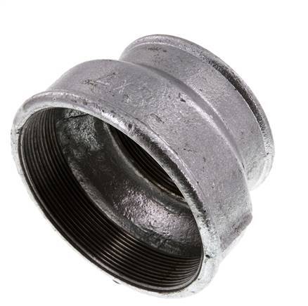 Rp 4'' x Rp 3'' Zinc plated Cast iron Round Socket 25 Bar