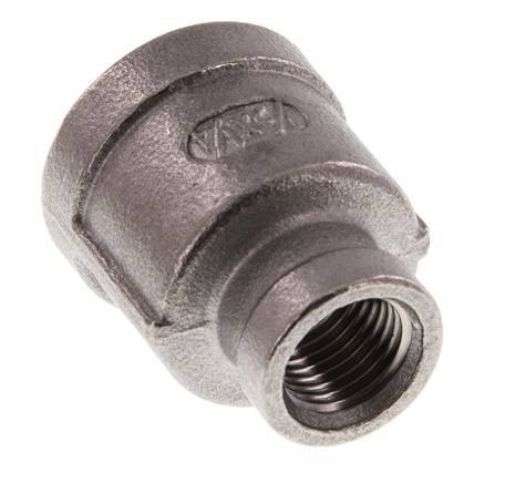 Rp 1/2'' x Rp 1/4'' Stainless steel Round Socket 16 Bar