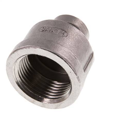 Rp 3/4'' x Rp 1/4'' Stainless steel Round Socket 16 Bar