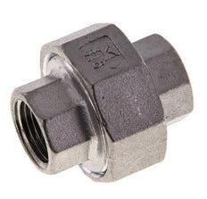 3/8'' NPT Stainless steel Double Nipple 3-pieces with Conically sealing 16 Bar
