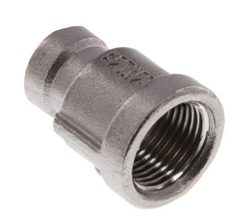 Rp 3/8'' x Rp 1/8'' Stainless steel Round Socket 16 Bar [2 Pieces]