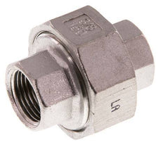 Rp 3/8'' Stainless steel Double Nipple 3-pieces with Conically sealing 16 Bar