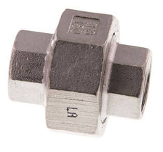 Rp 3/8'' Stainless steel Double Nipple 3-pieces with Conically sealing 16 Bar