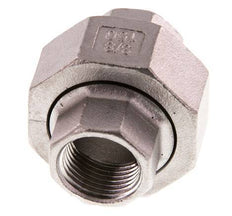 Rp 3/8'' Stainless steel Double Nipple 3-pieces with Conically sealing 16 Bar